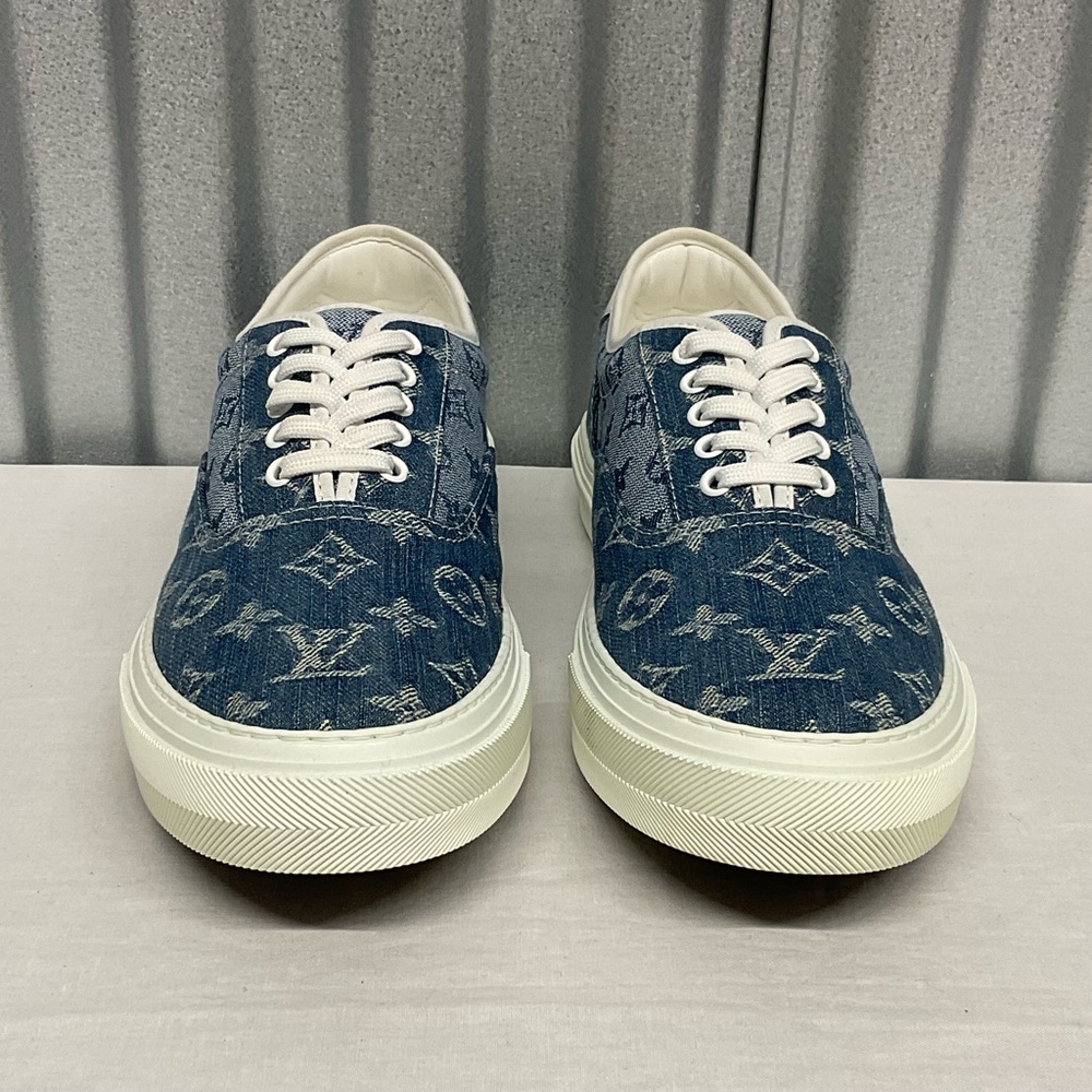 Louis Vuitton Blue and White Sneakers Iconic Design